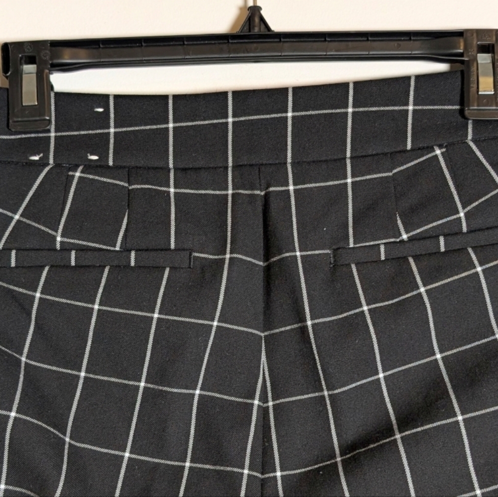 NWT Talbots‎ Chatham Ankle Pants - Window Pane Black Cotton Spandex 8 Petites - Picture 5 of 10